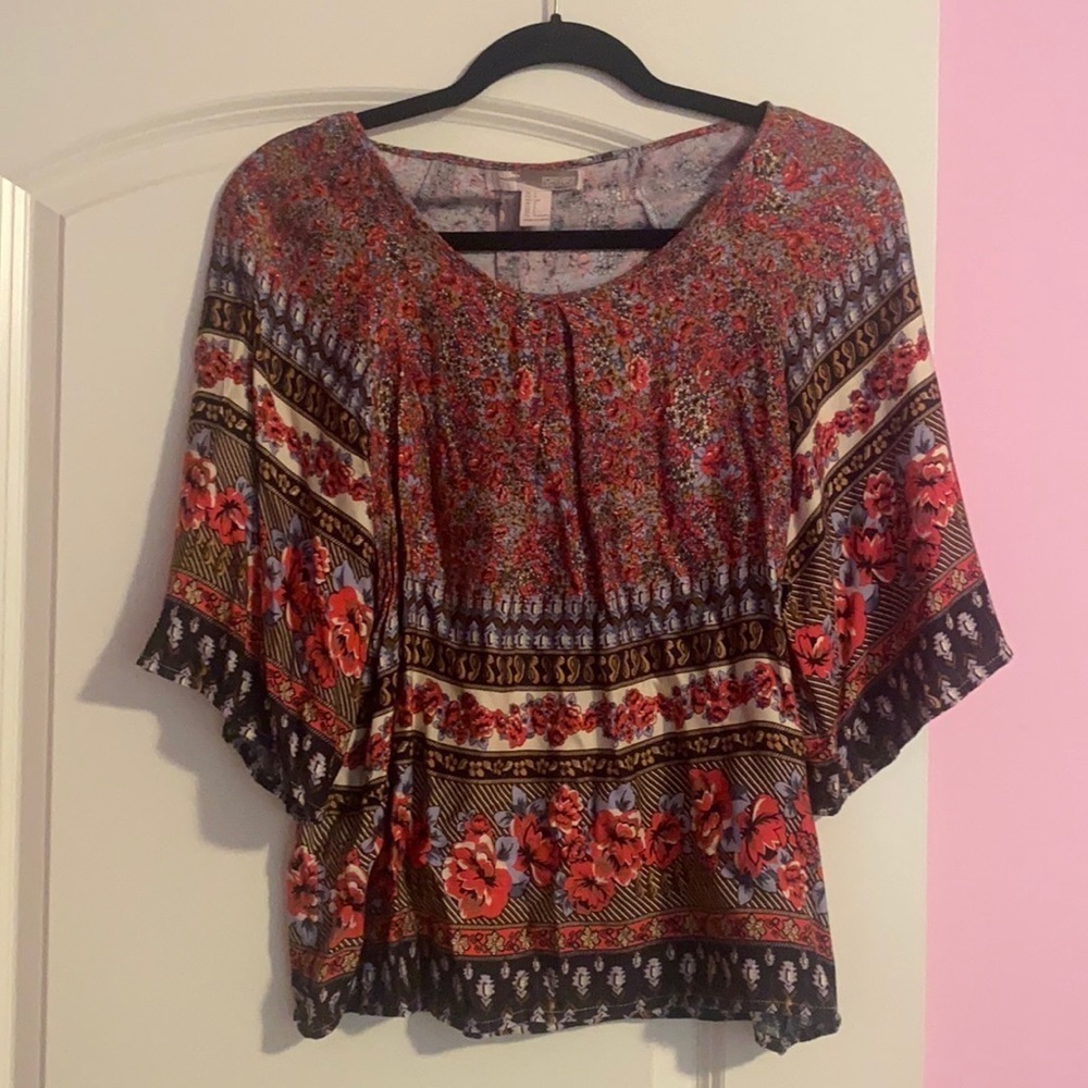 Floral blouse new without tags - Picture 1 of 3